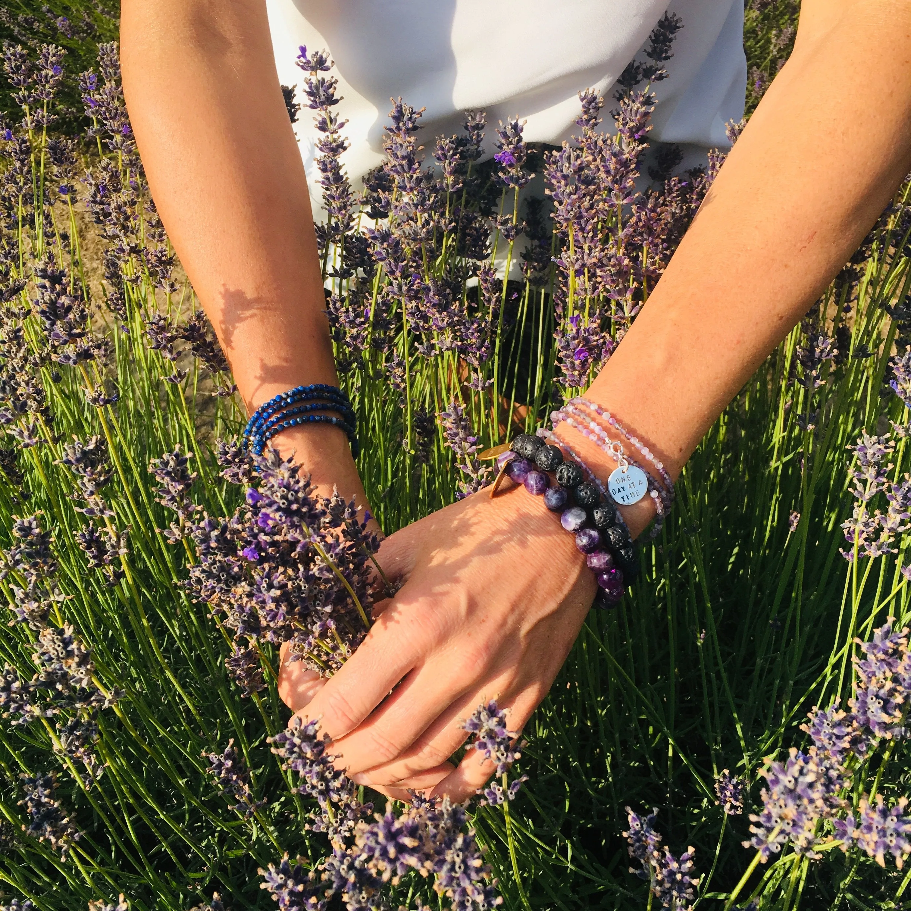 Lapis Lazuli Wrap Bracelet to Bring Self Awareness - Gold