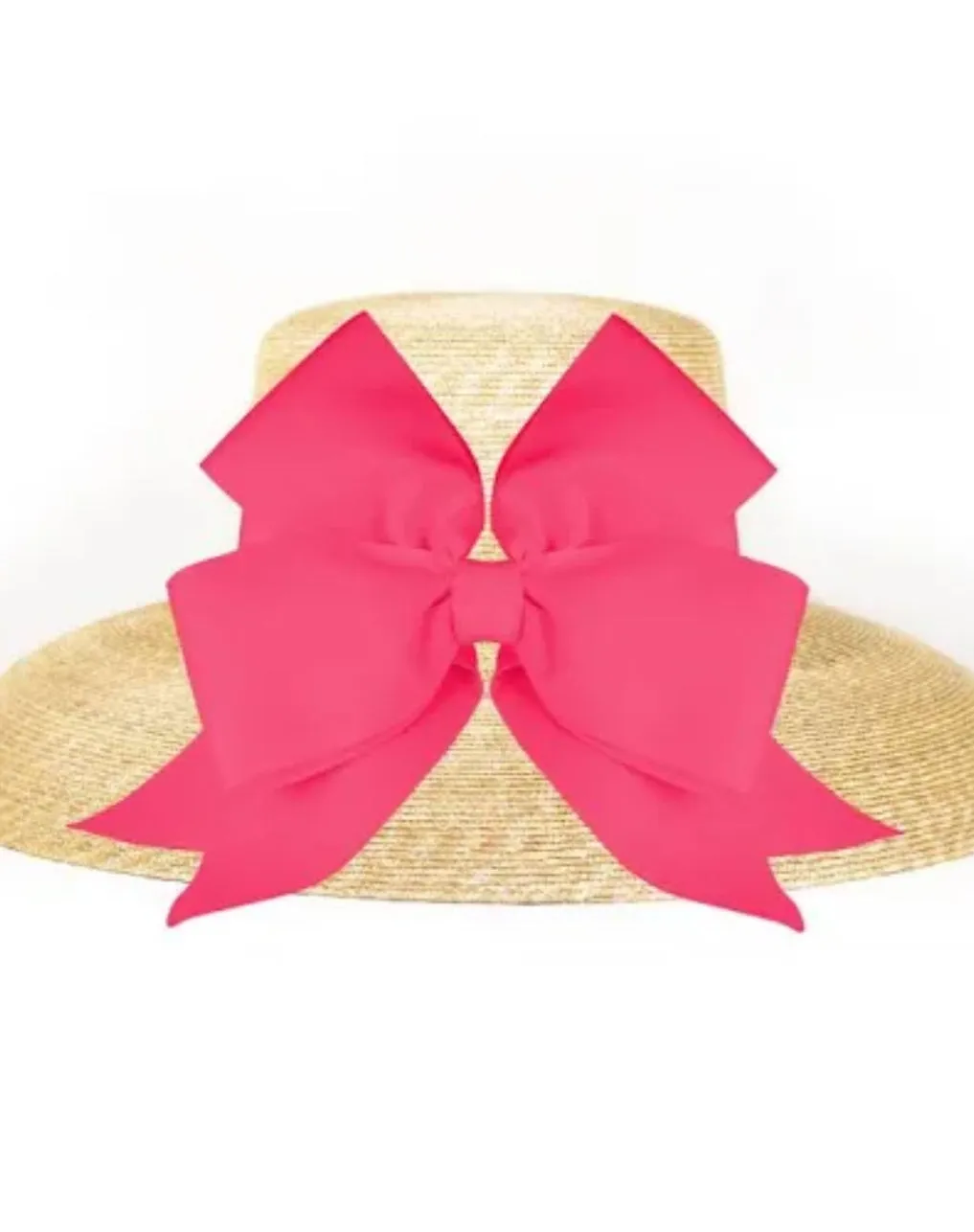 Lauren Hat Fluffy Bow - (black or hot pink)