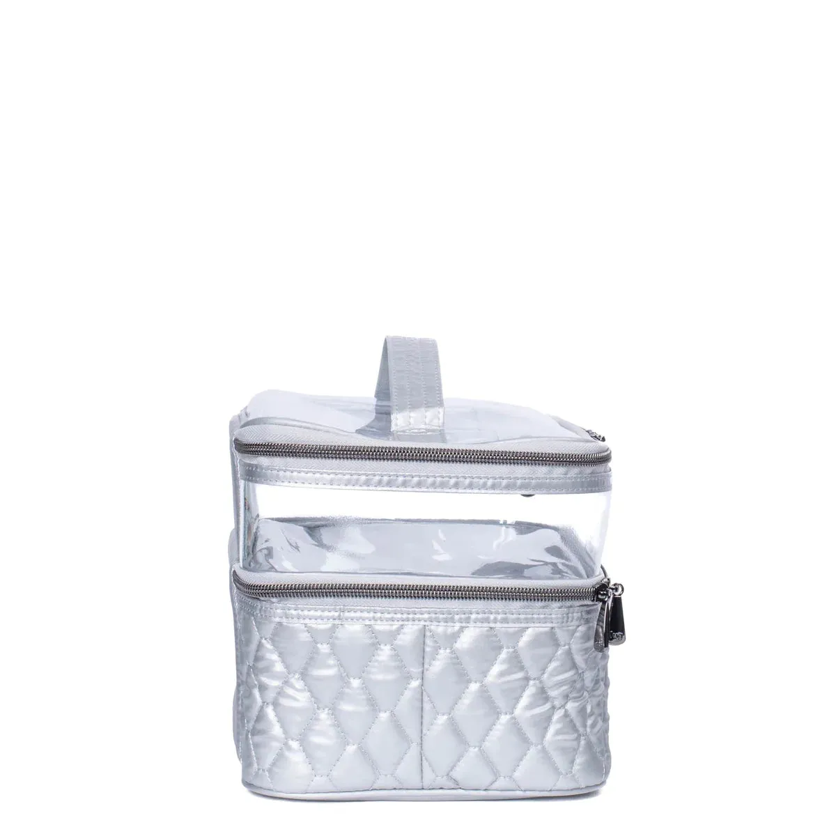 LUG Whoosh Clearview Cosmetic Case in Metallic Silver