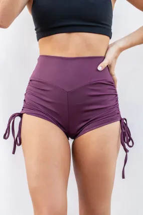 Lunalae High Waist Drawstring Bottoms - Recycled Mulberry