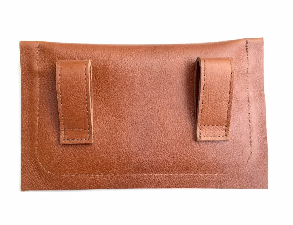 MARENGO CLUTCH | Leather Waist Bag | Hip Bag | Equestrian Leather Pouch - AtelierCG