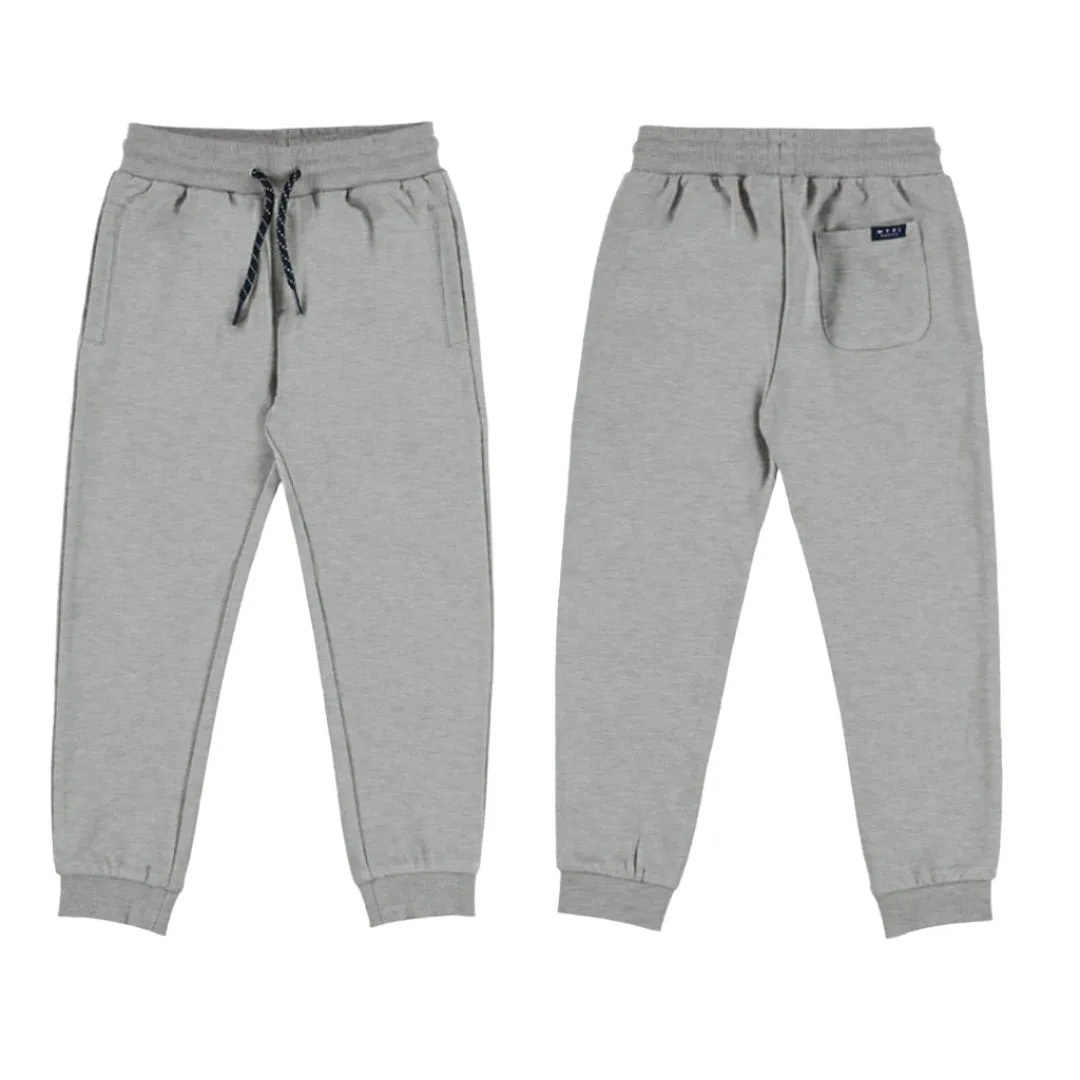 Mayoral Mini Basic Cuffed Fleece Sweatpants _Cement 742-66