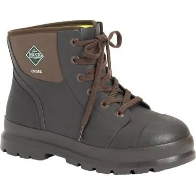 Muck Men's Chore Classic 6" Soft Toe WP Work Boot - Brown - CH6-900