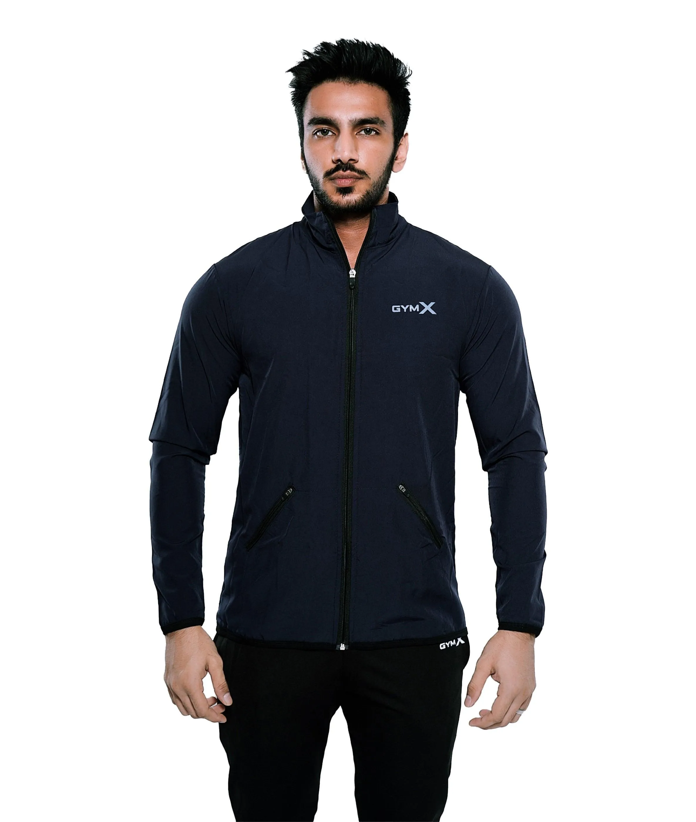 Night Blue GymX Summer Windcheater (Dedicated Phone Pocket)