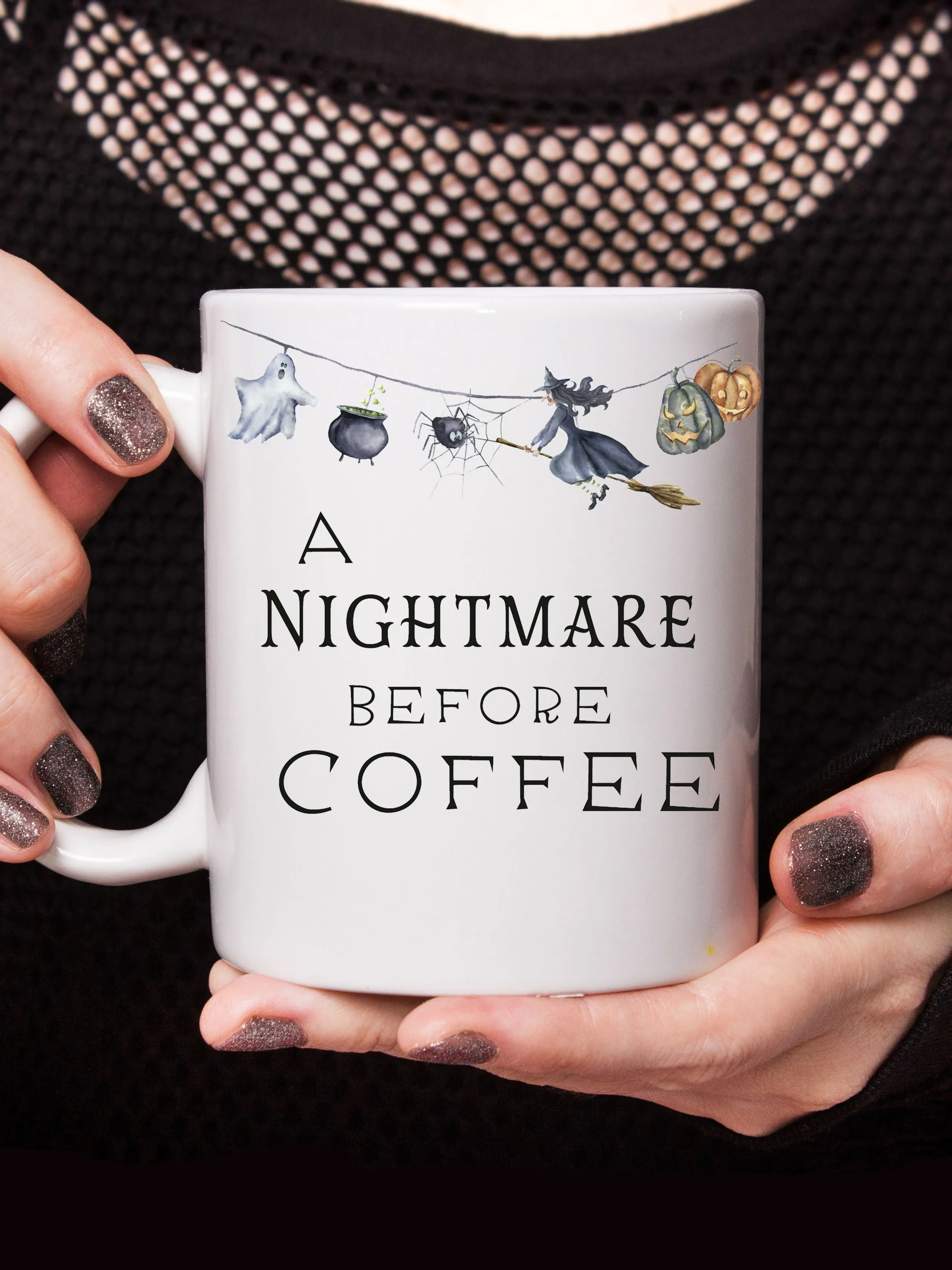 Nightmare Before Coffee Halloween Coffee Mug