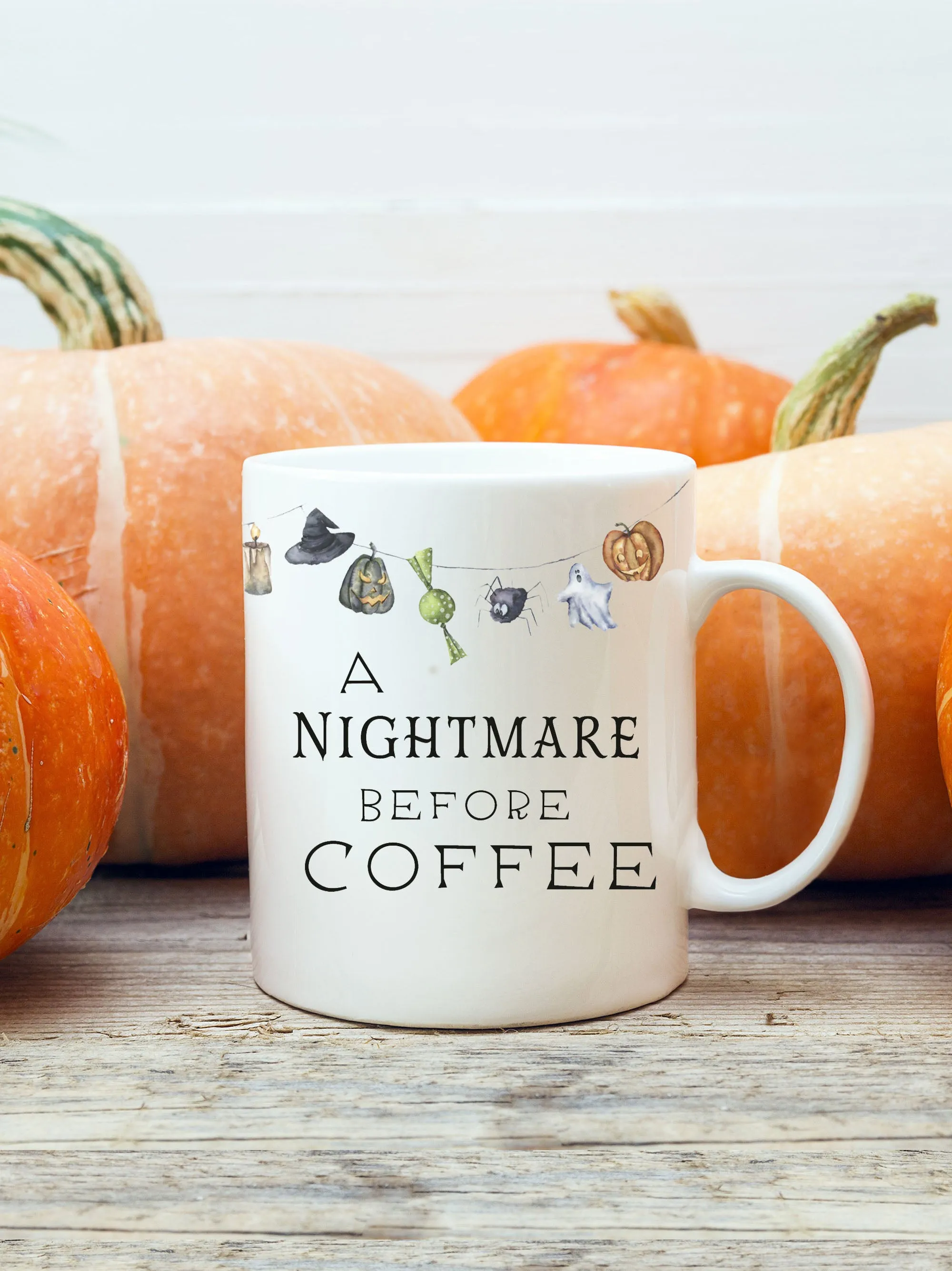 Nightmare Before Coffee Halloween Coffee Mug