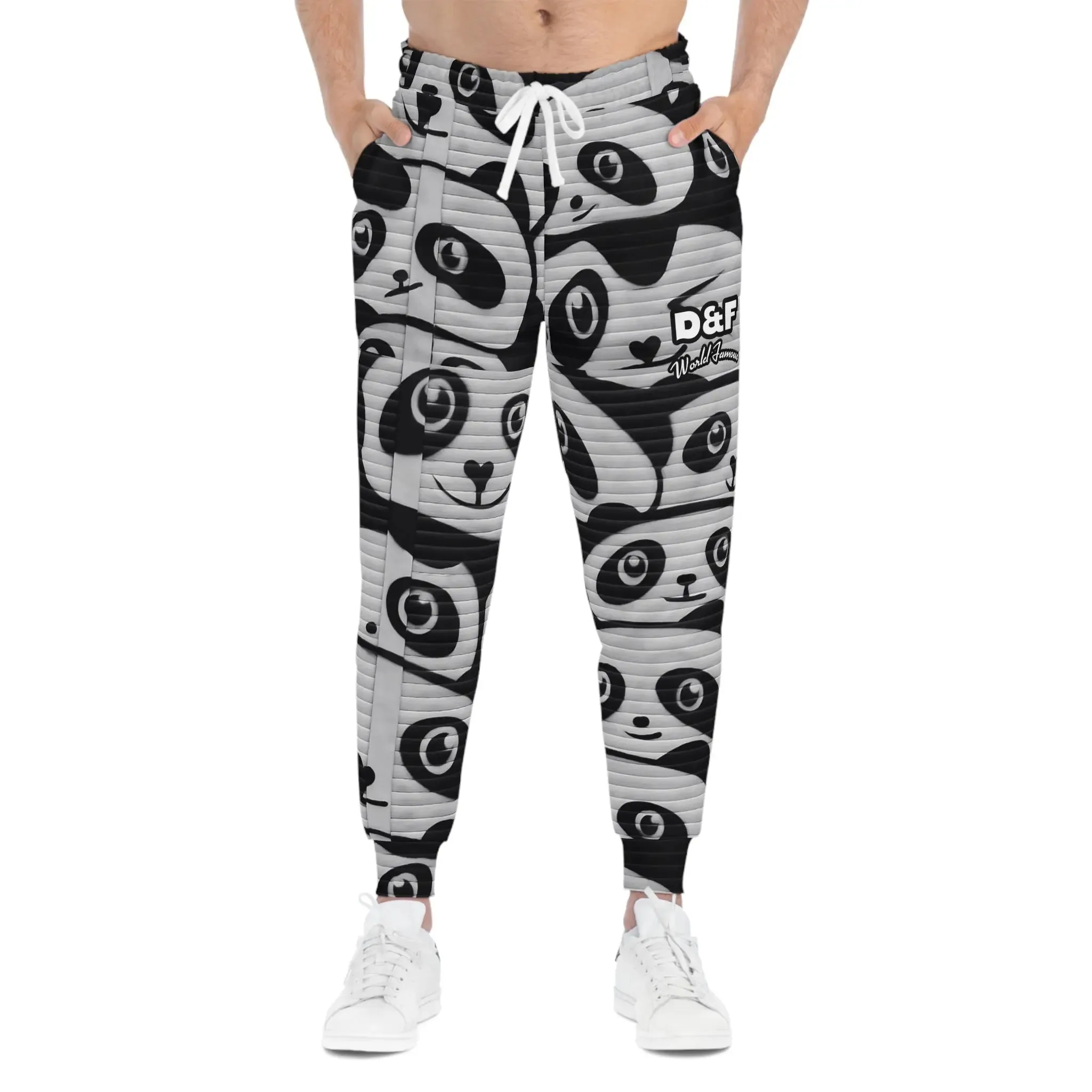 NLB VINTAGE "D&FWF" Panda Athletic Joggers