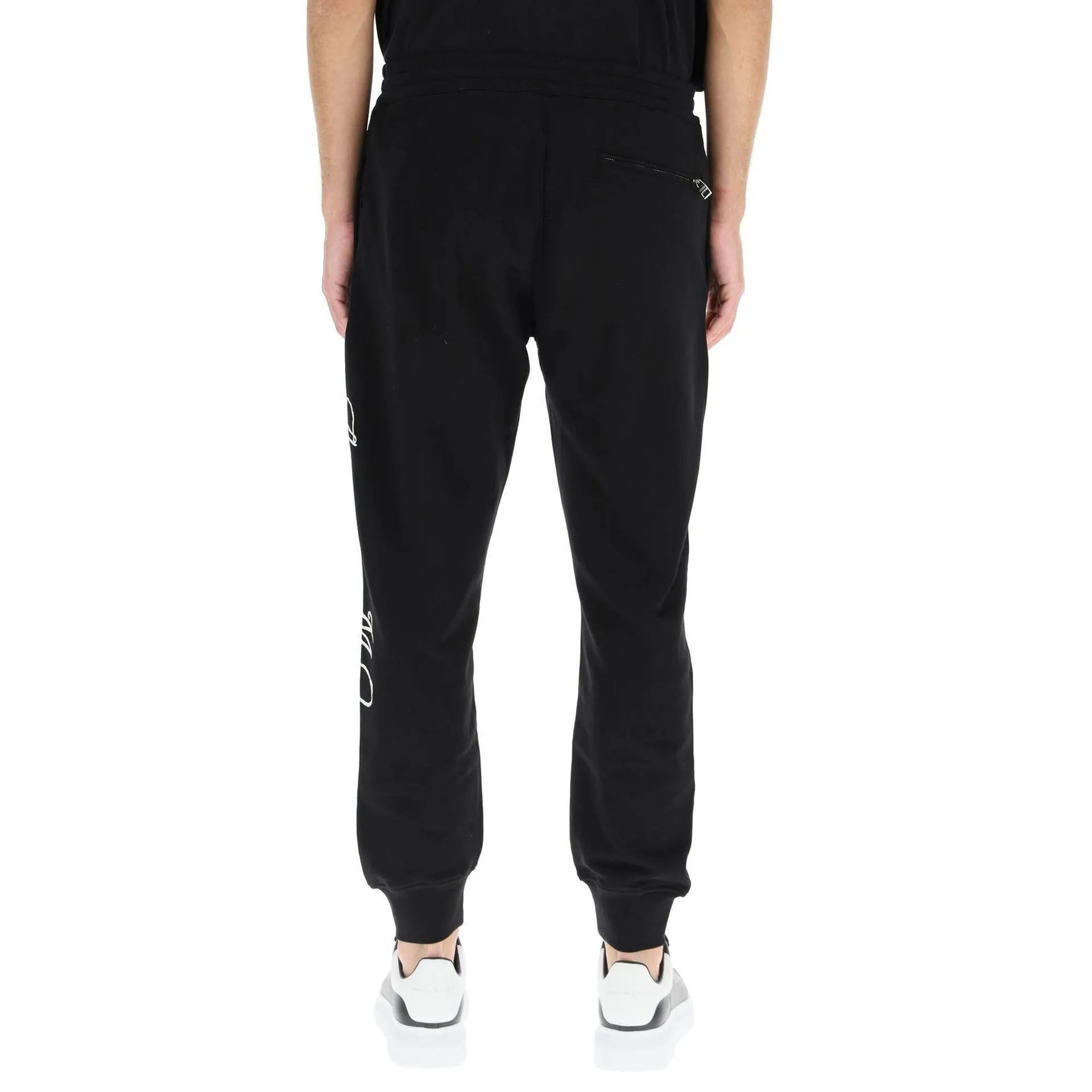 Pantaloni in cotone con logo Alexander Mcqueen