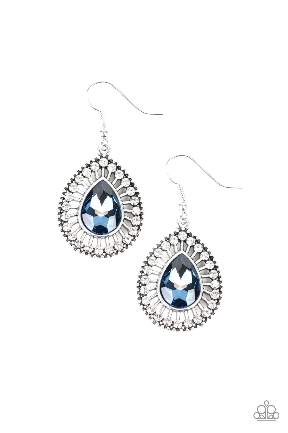 Paparazzi Limo Service Blue Earrings