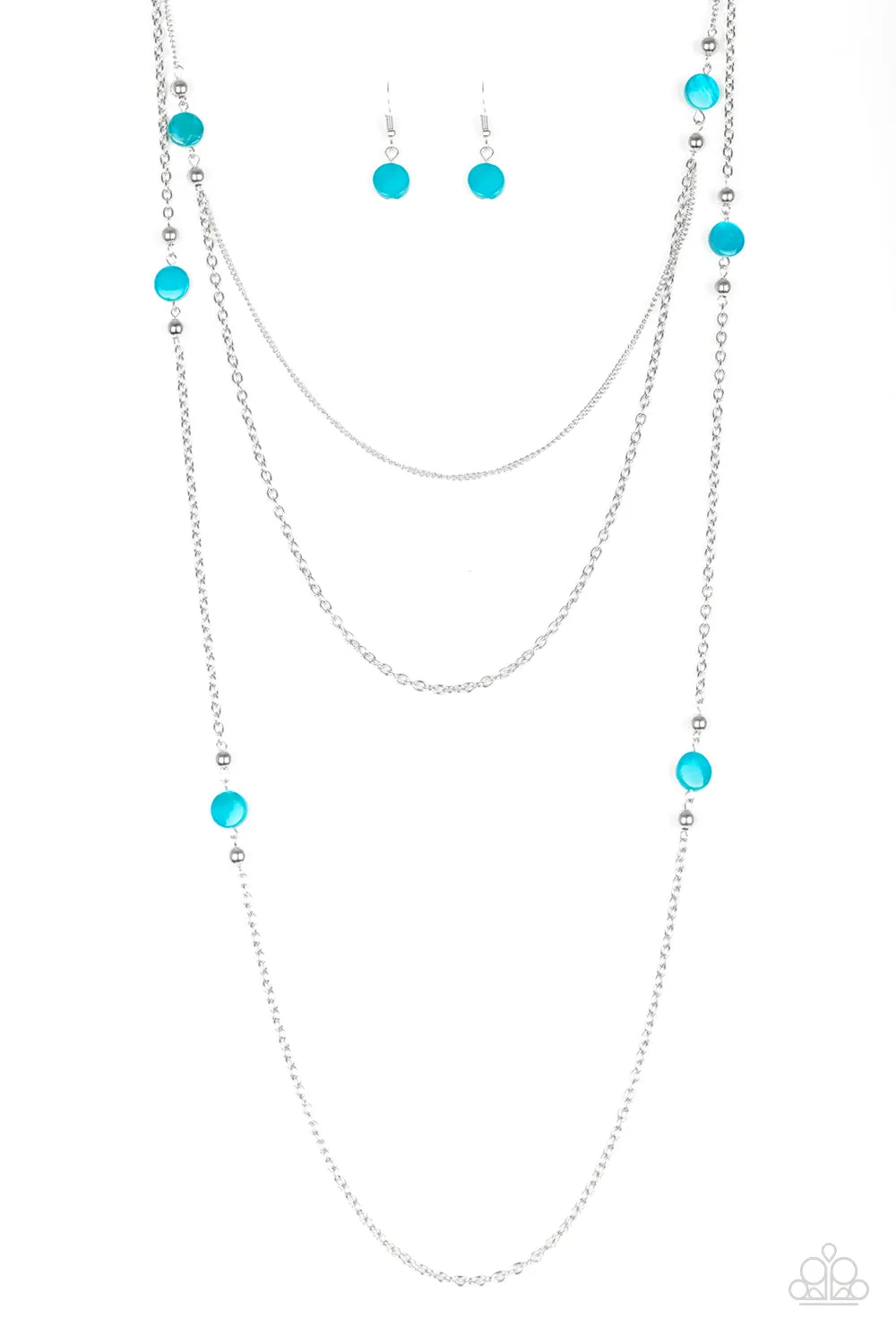 Paparazzi So SHORE Of Yourself Blue Necklace Set