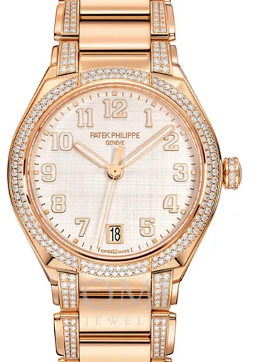 Patek Philippe Twenty~4 Ladies Rose Gold Silver Dial 7300/1201R-001