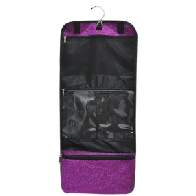 Purple Glitter NGIL Traveling Toiletry Bag