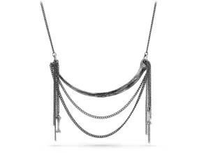 Python Rib Necklace - Silver