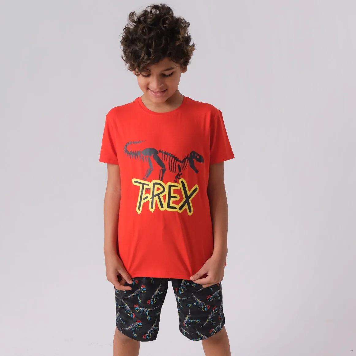 "T-Rex" Short-Sleeved Pajama