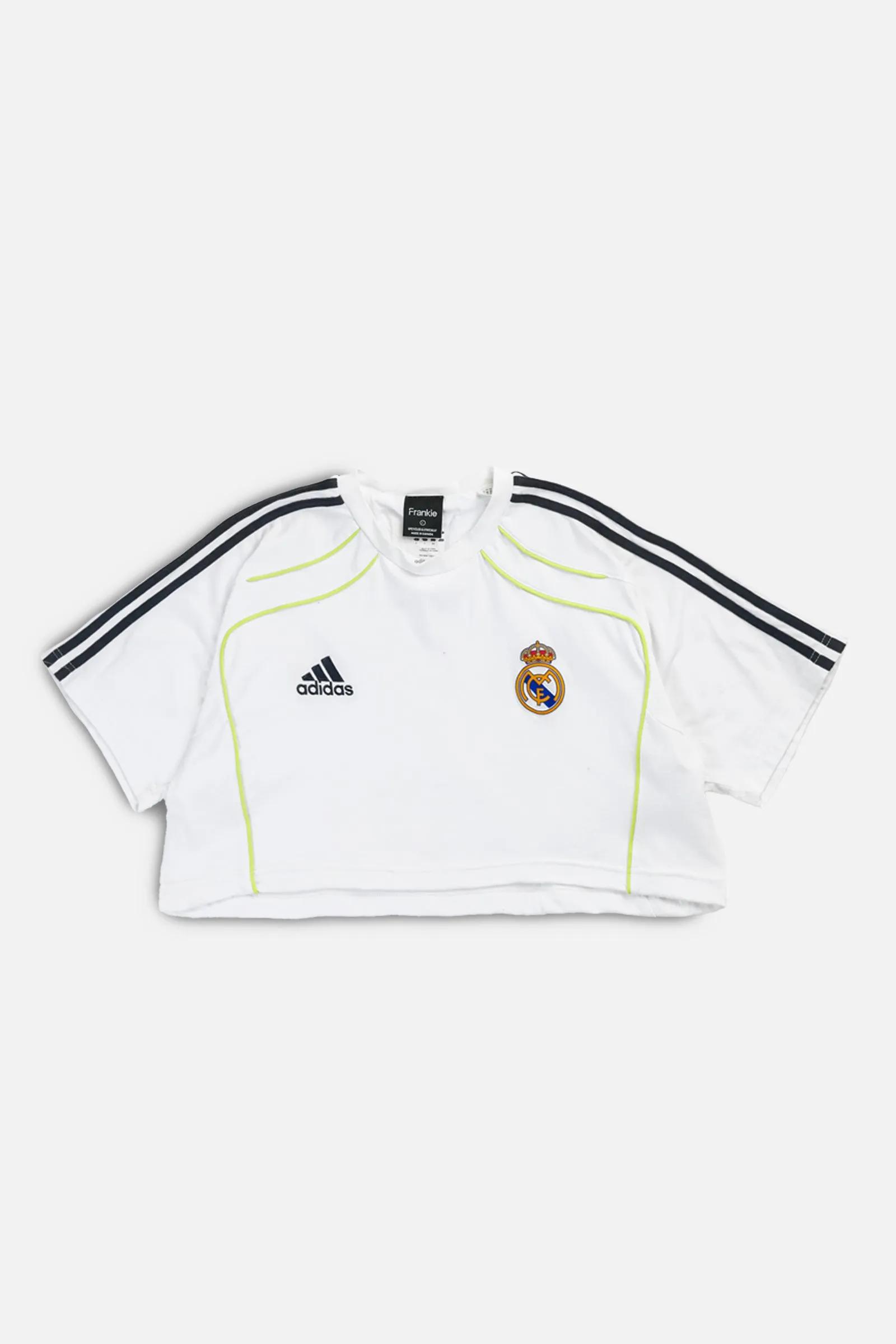 Rework Crop Madrid Soccer Jersey - L