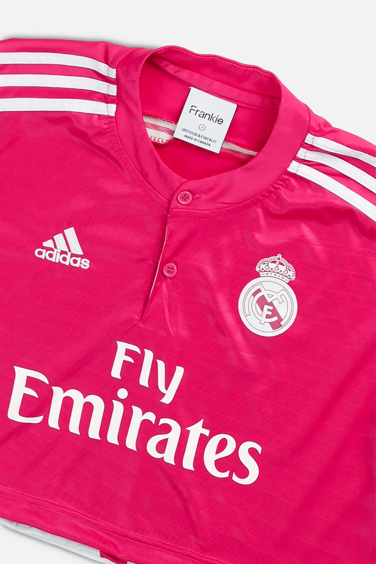 Rework Crop Madrid Soccer Jersey - S