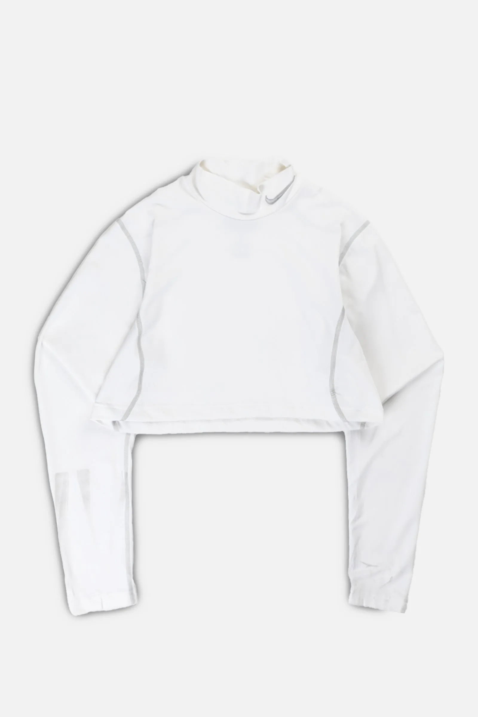 Rework Nike Crop Long Sleeve Tee - XS