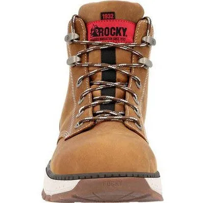 Rocky Men's Rebound 6 Comp Toe WP Wedge Work Boot -Brown- RKK0451