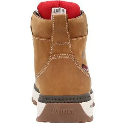 Rocky Men's Rebound 6 Comp Toe WP Wedge Work Boot -Brown- RKK0451