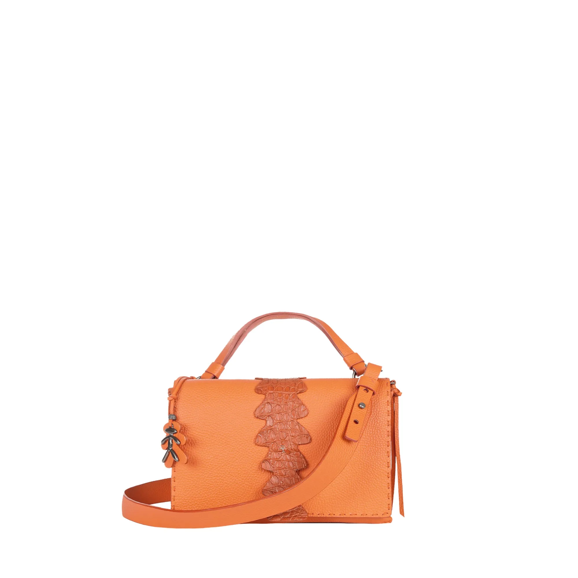 Saretta S Muflone with Crocodile Orange