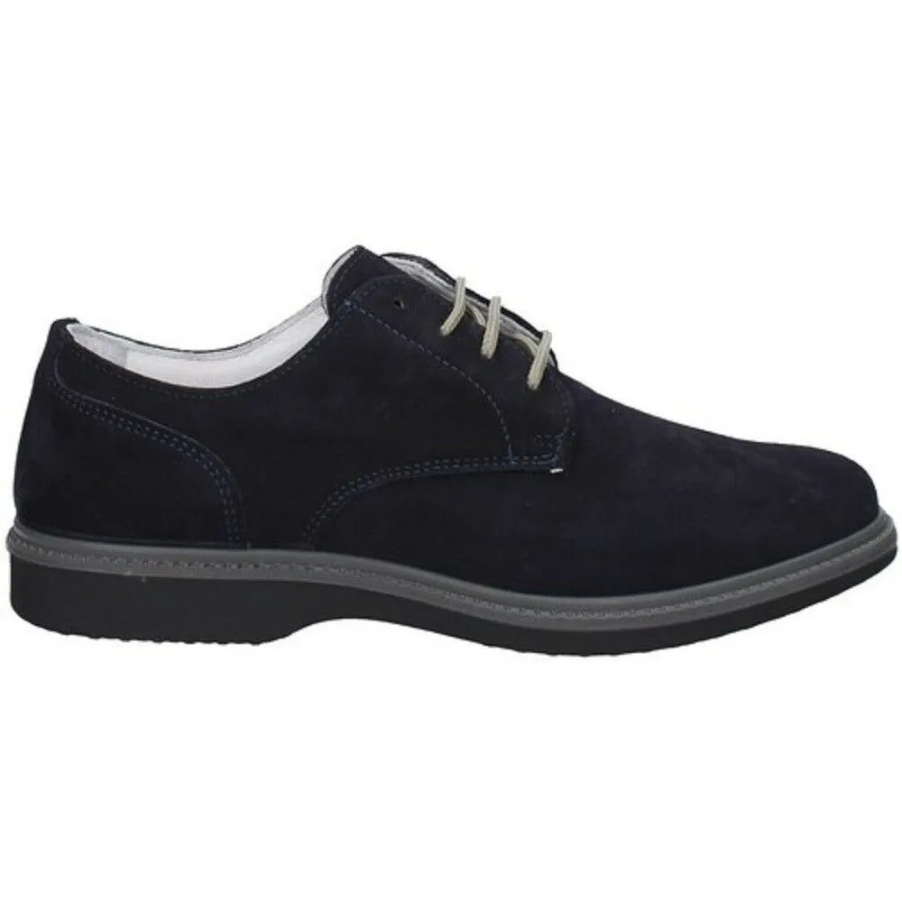 Scarpe da uomo GRISPORT - Art. 42003A106 derby nabuk blu casual