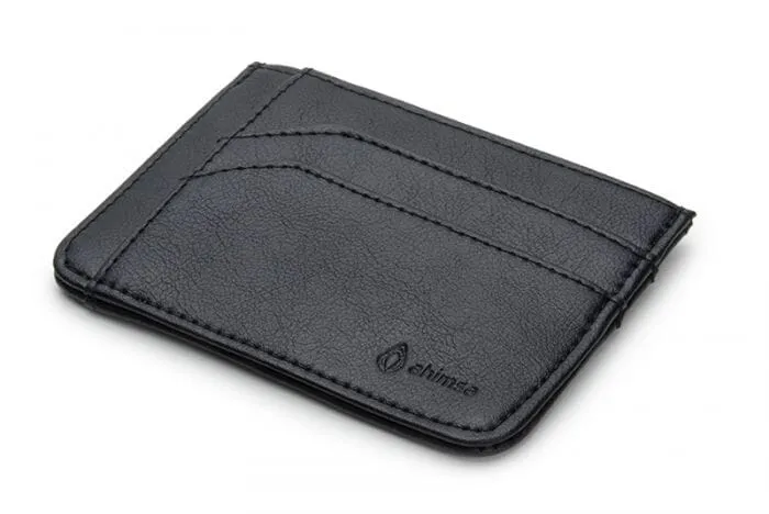 Slim wallet vegan-leather unisex wallet by Ahimsa - black, cognac or espresso