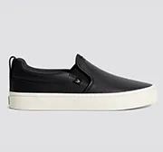 SLIP-ON Black Premium Leather Sneaker Women