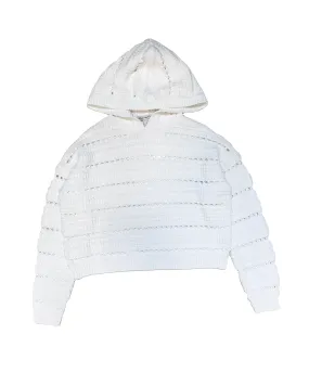 Solid Pointell Hoodie (Bleach White)