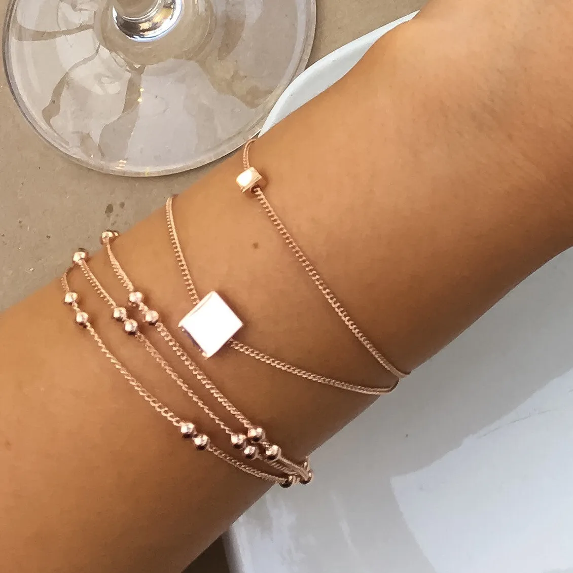 Square Duet Bracelet - LAST CHANCE / FINAL SALE