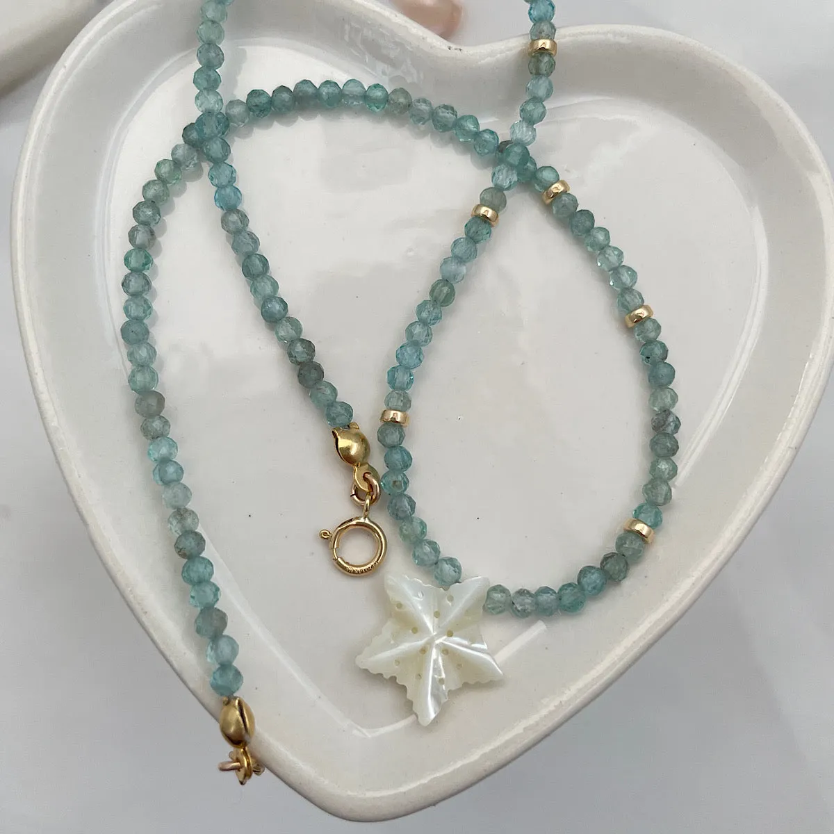 Starfish Apatite Gemstone Necklace