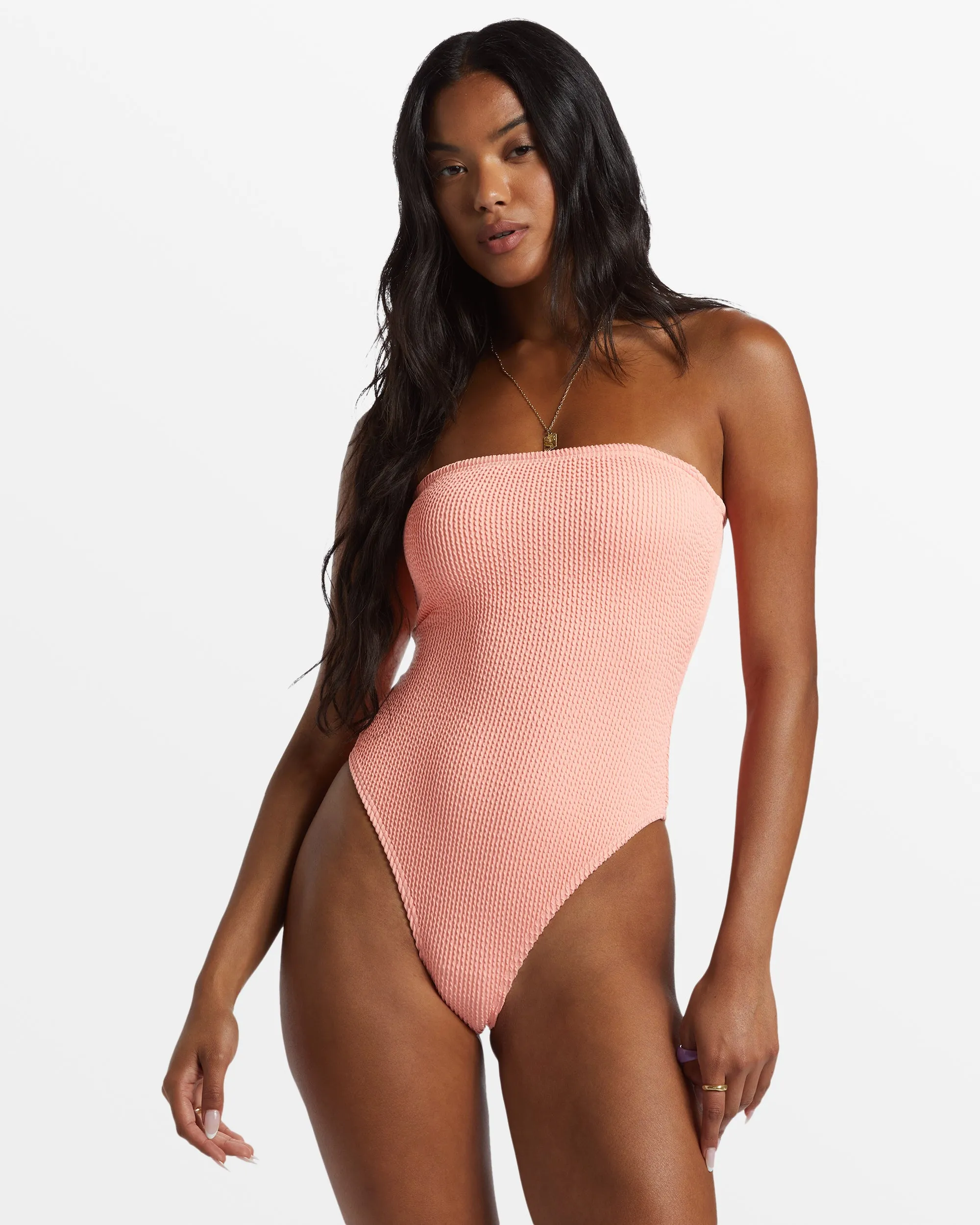 Summer High Tully One-Piece Swimsuit - Peach Tart