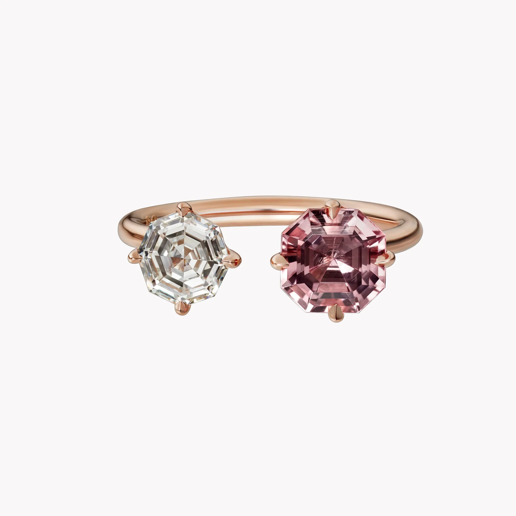 The Emma Pink Tourmaline & Diamond Ring