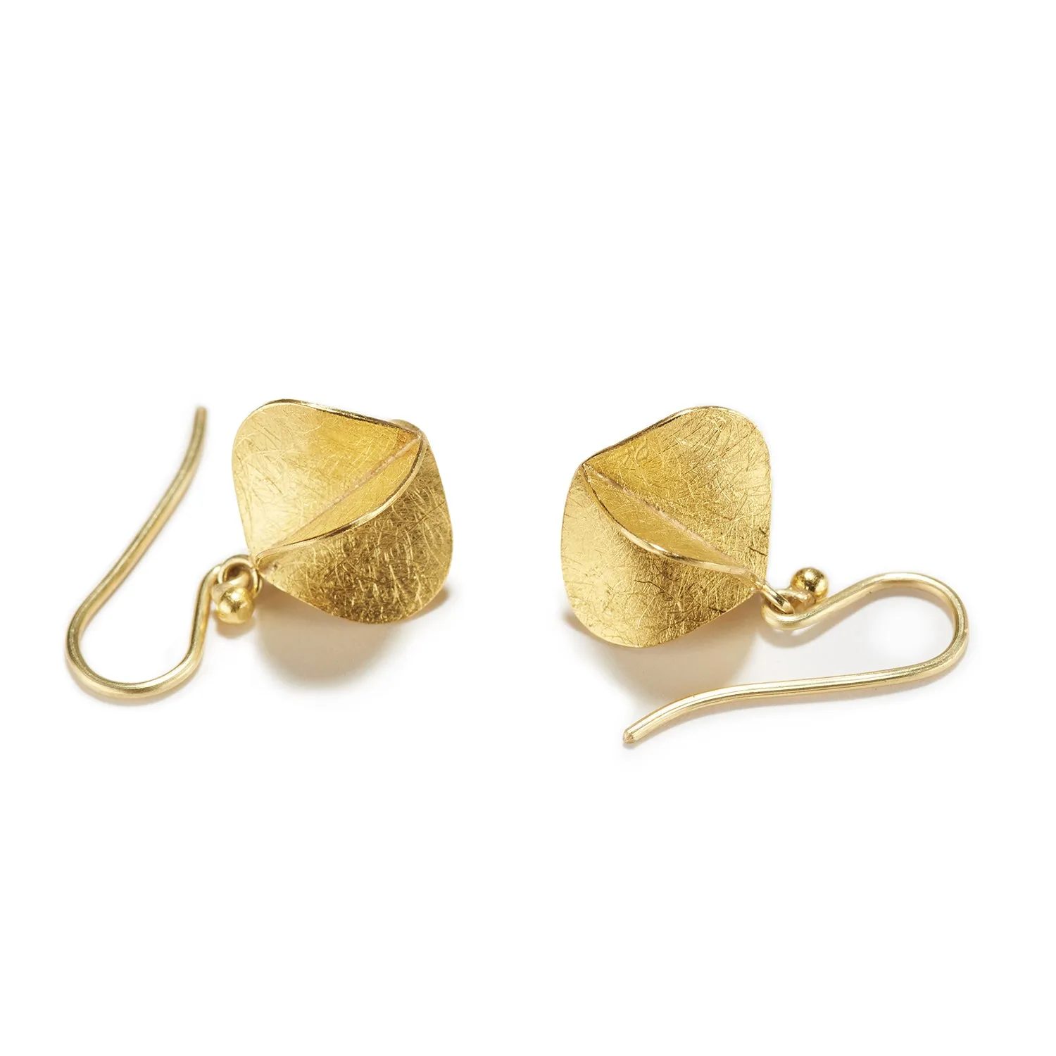 Tiny Gold Propeller Shaped Dangles