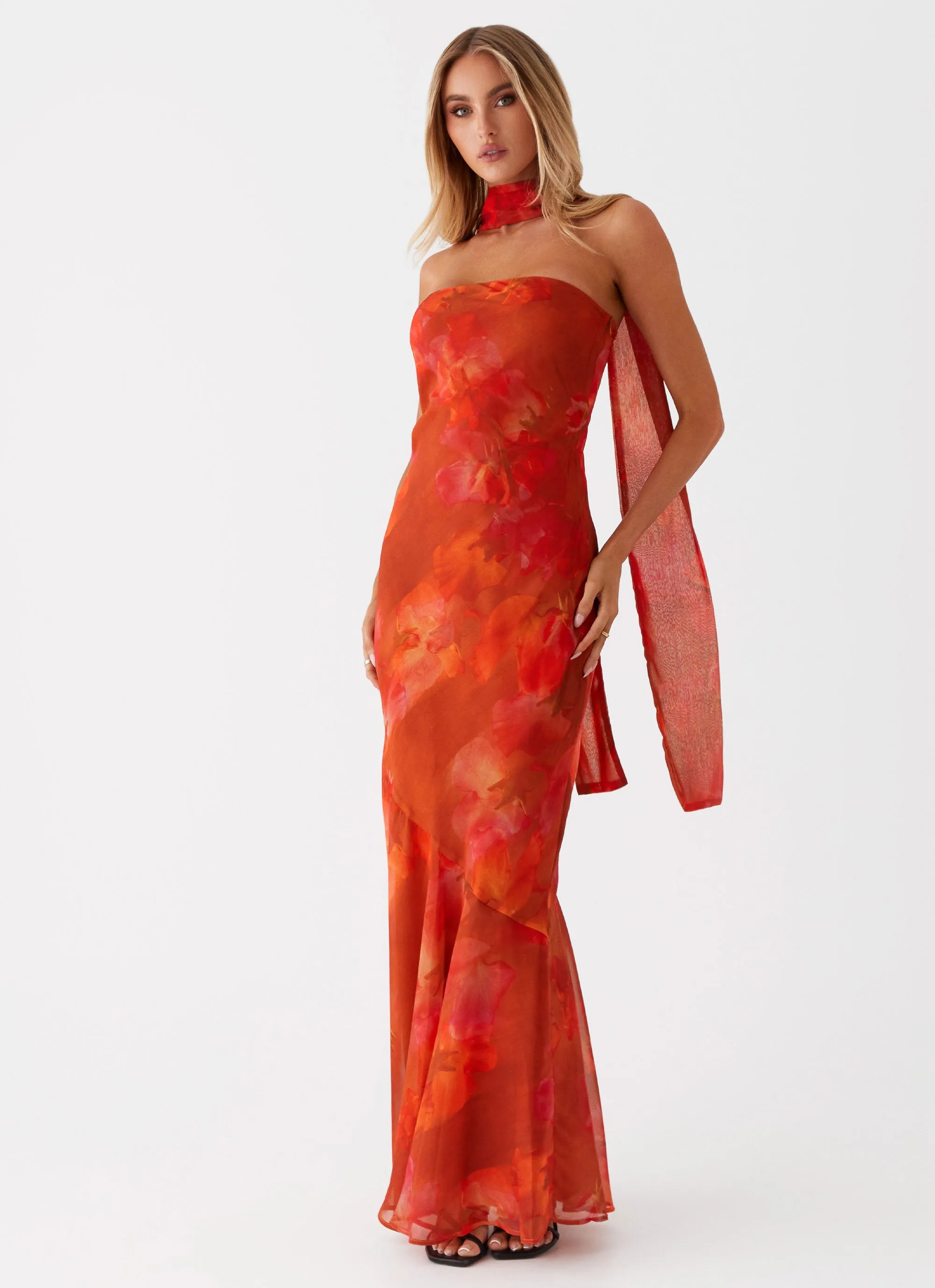 Under The Pagoda Maxi Dress - Amber