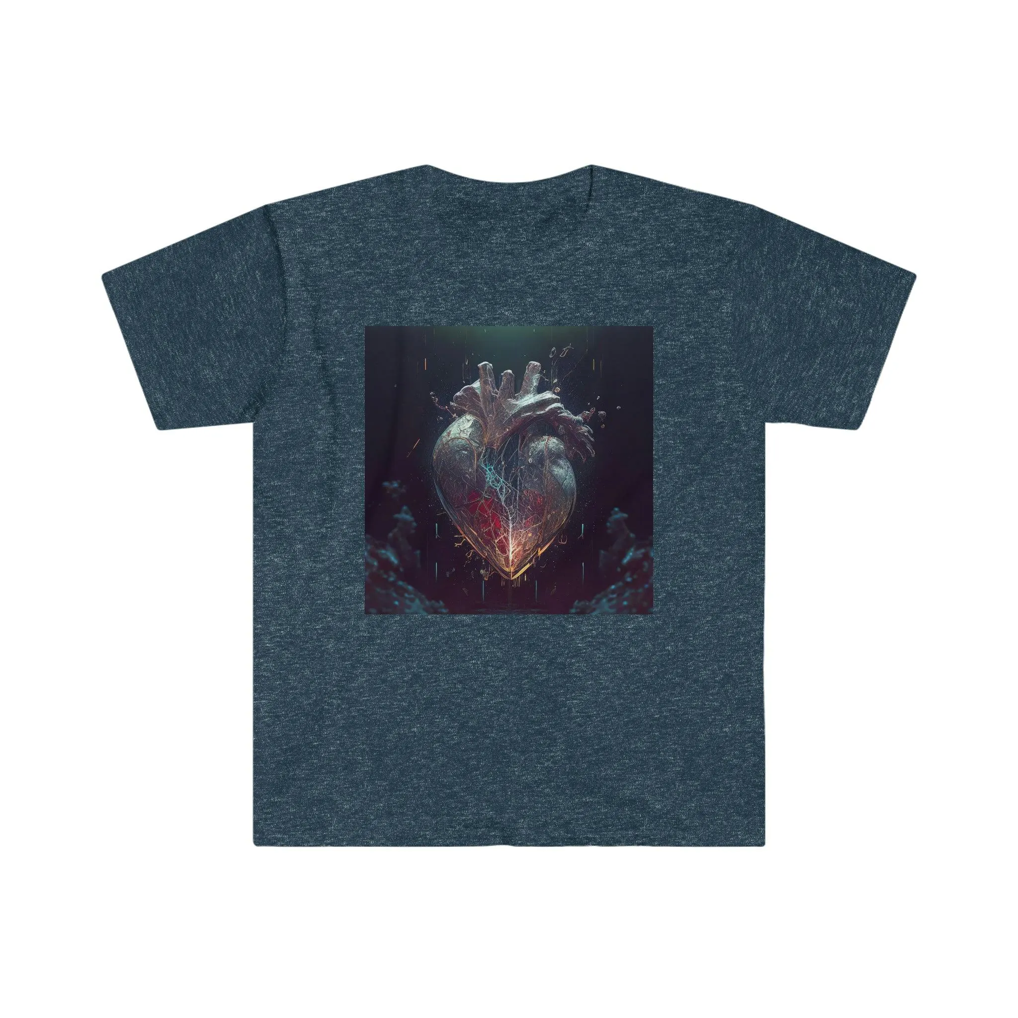 Unisex Softstyle T-Shirt - AI Visionary Art - A Mending Heart