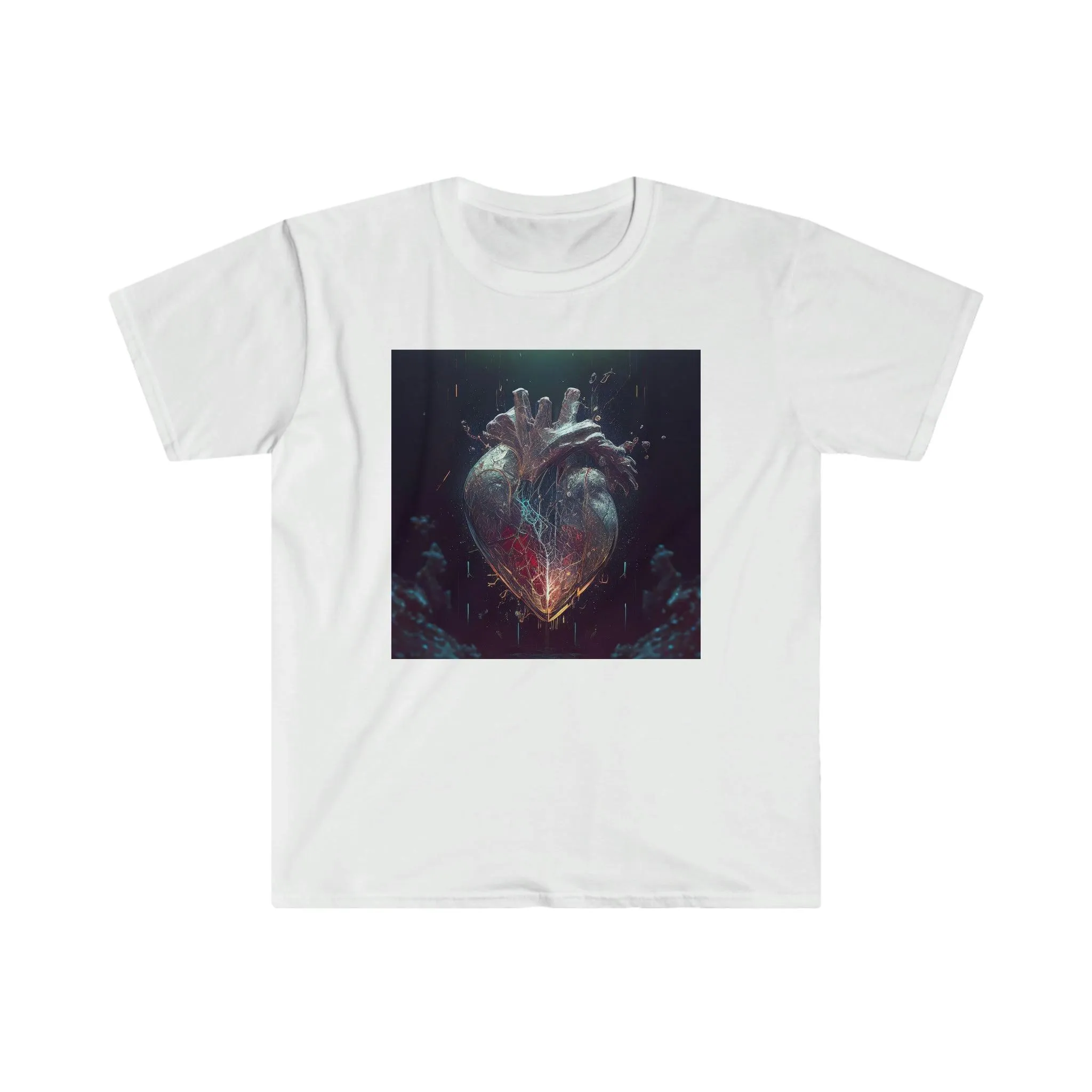 Unisex Softstyle T-Shirt - AI Visionary Art - A Mending Heart