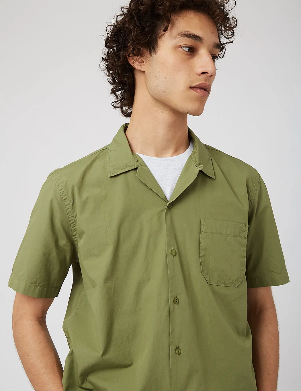 Universal Works Road Shirt (Organic Poplin) - Olive