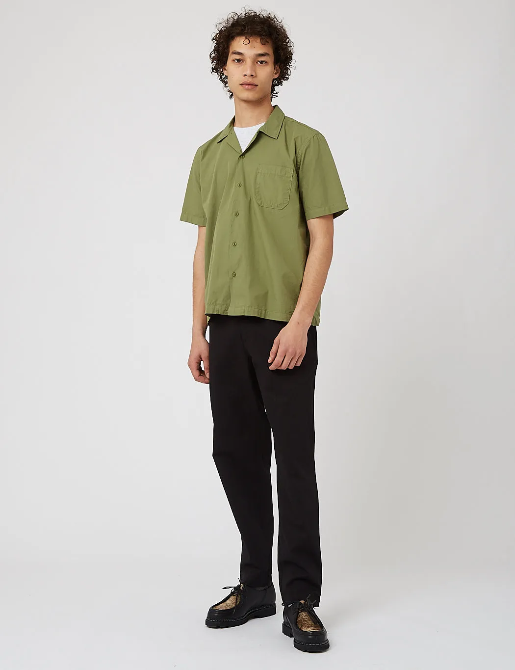 Universal Works Road Shirt (Organic Poplin) - Olive