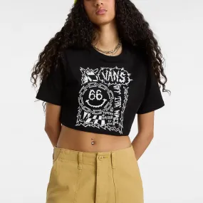 VANS Forever Checker Crew Crop T-shirt