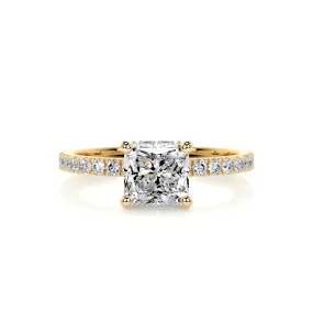 Vivienne Diamond Engagement Ring -18K Yellow Gold