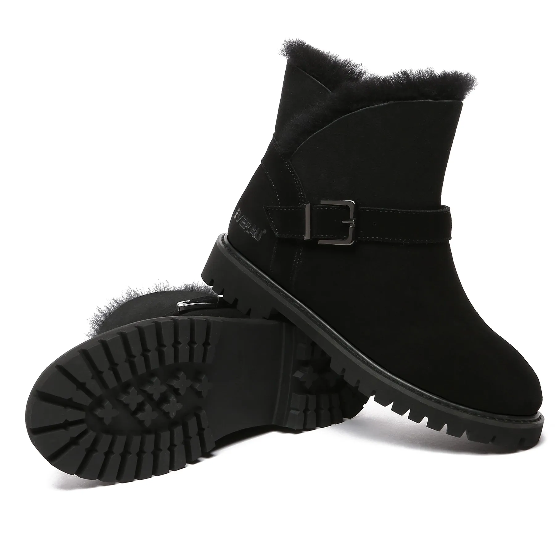 Women Buckle Mini UGG Boots