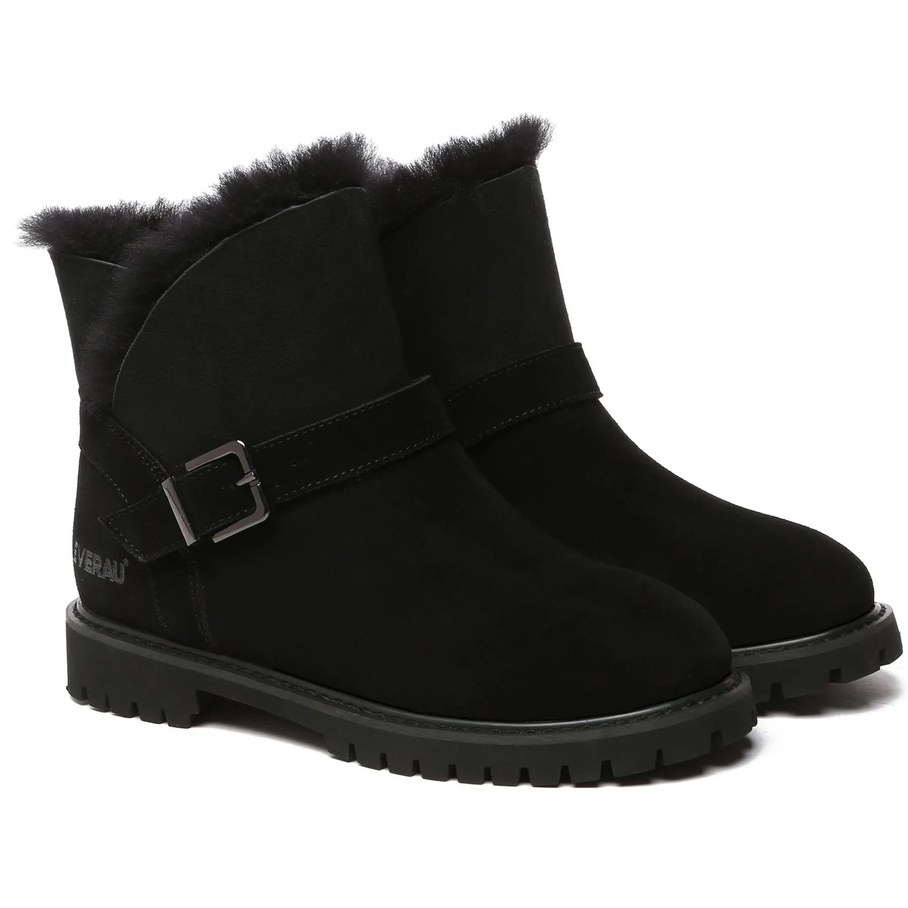 Women Buckle Mini UGG Boots