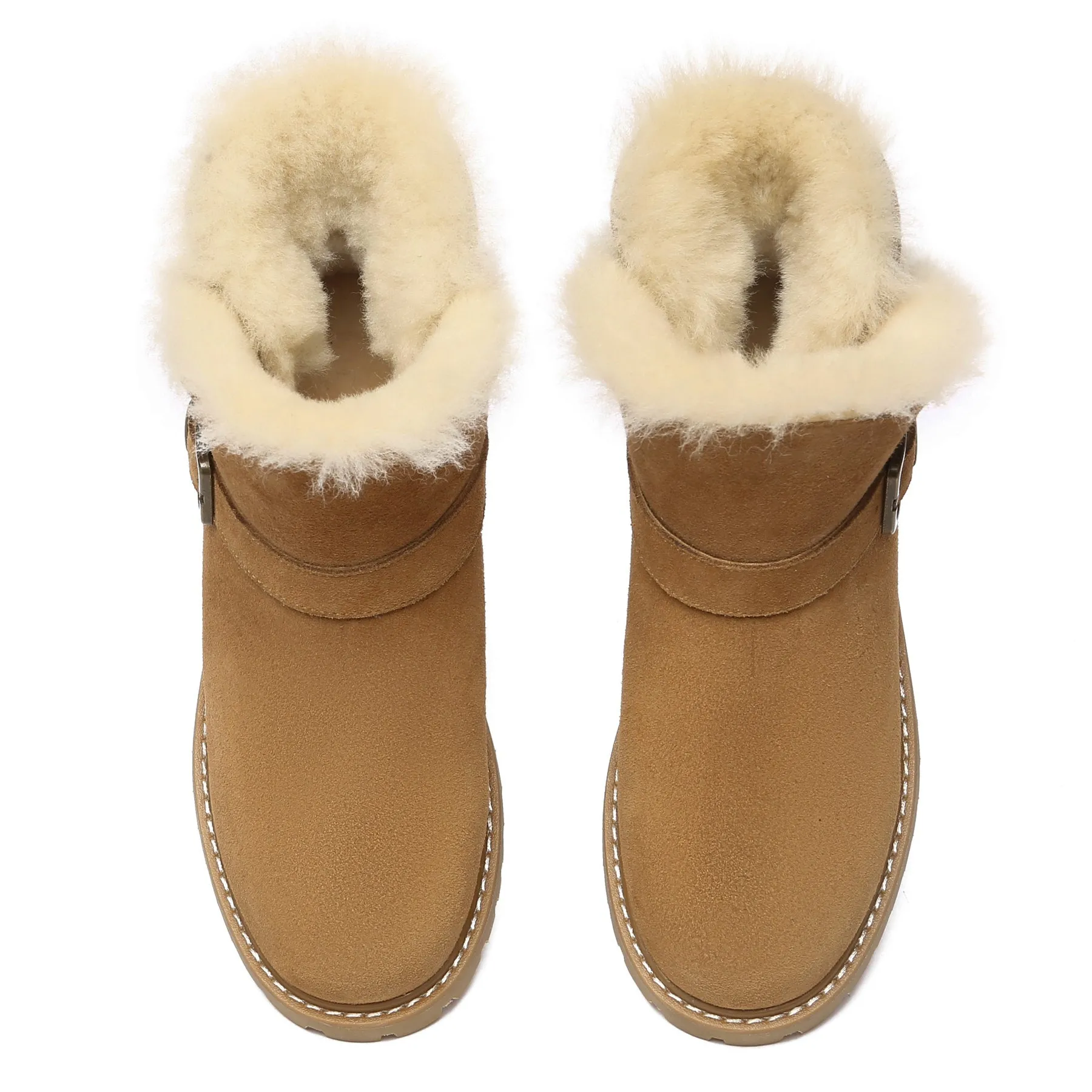 Women Buckle Mini UGG Boots