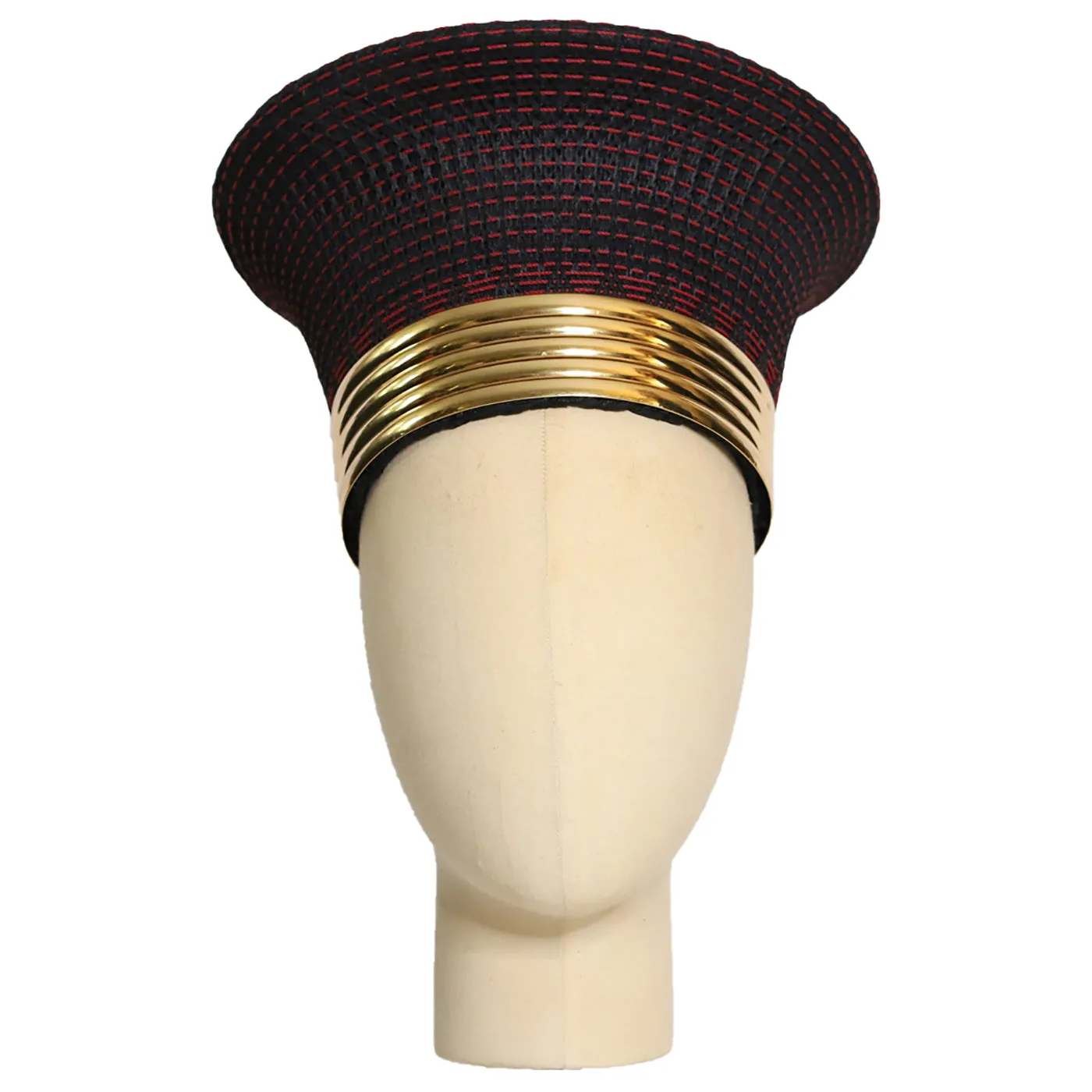 Zulu Narrow Basket Hat with Removable Gold Band - Various Colors | Handmade in South Africa