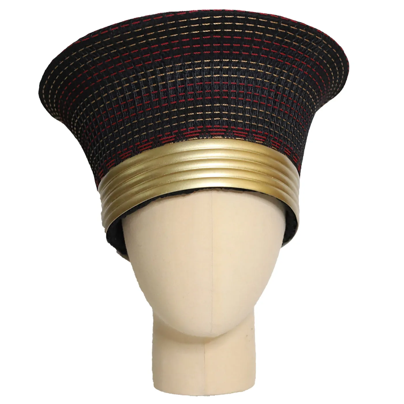 Zulu Narrow Basket Hat with Removable Gold Band - Various Colors | Handmade in South Africa