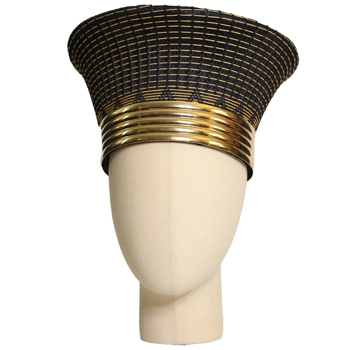 Zulu Narrow Basket Hat with Removable Gold Band - Various Colors | Handmade in South Africa